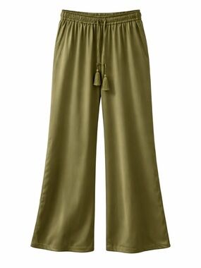 Emproved Olive Wide Leg Pants XS NWT Tassel